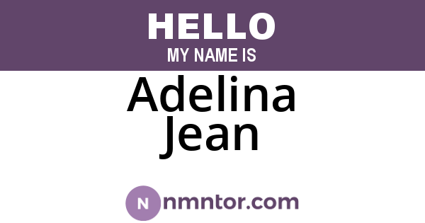 Adelina Jean