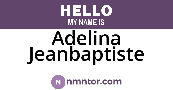 Adelina Jeanbaptiste