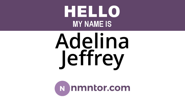 Adelina Jeffrey