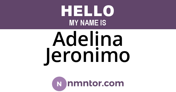 Adelina Jeronimo