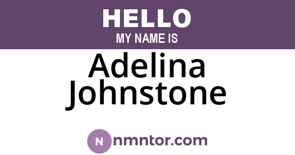 Adelina Johnstone