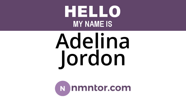 Adelina Jordon