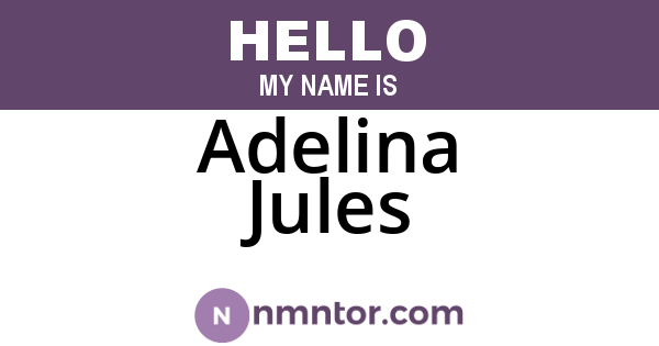 Adelina Jules