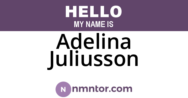 Adelina Juliusson