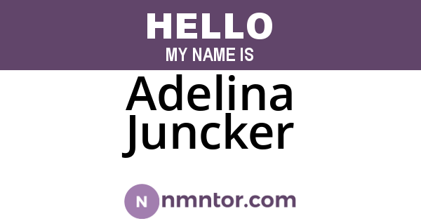 Adelina Juncker