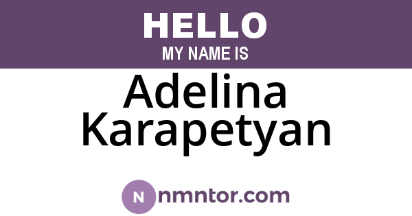 Adelina Karapetyan
