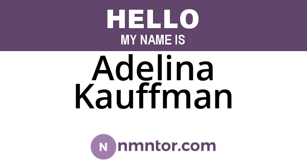 Adelina Kauffman