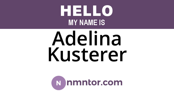 Adelina Kusterer