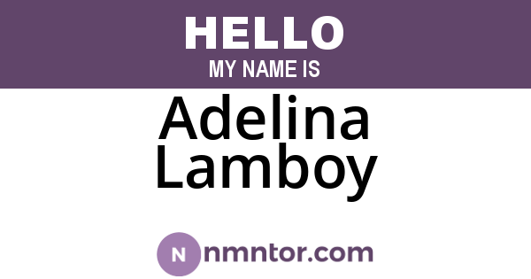 Adelina Lamboy