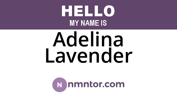 Adelina Lavender