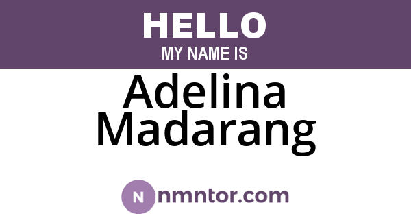 Adelina Madarang