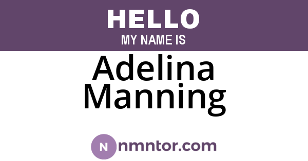 Adelina Manning
