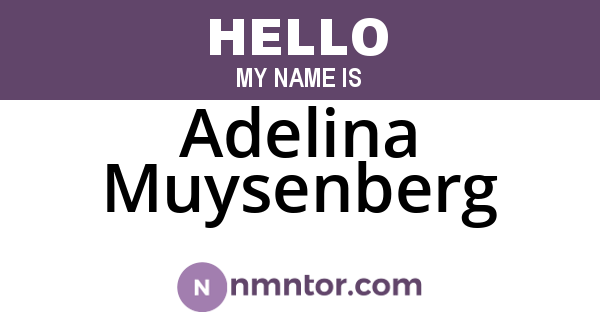 Adelina Muysenberg