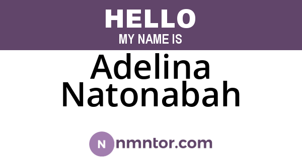 Adelina Natonabah