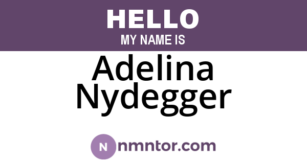 Adelina Nydegger