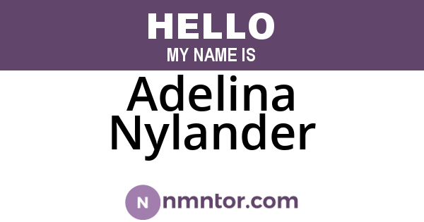 Adelina Nylander