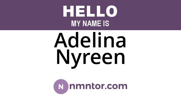 Adelina Nyreen