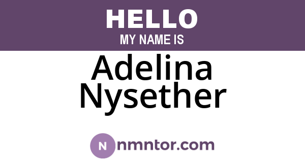 Adelina Nysether