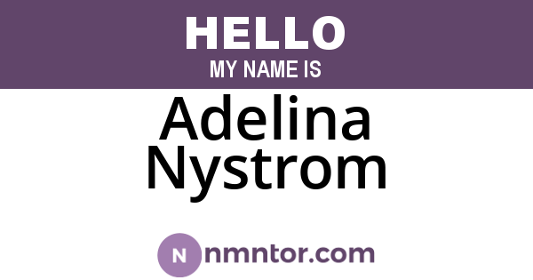 Adelina Nystrom