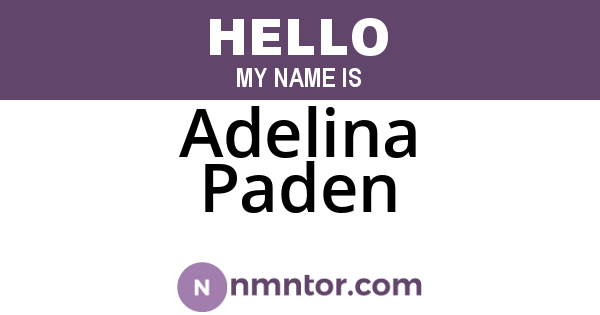 Adelina Paden