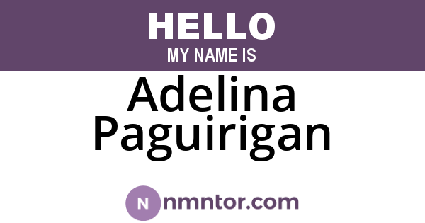 Adelina Paguirigan