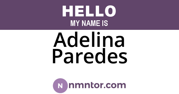 Adelina Paredes