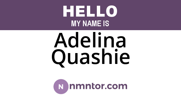 Adelina Quashie