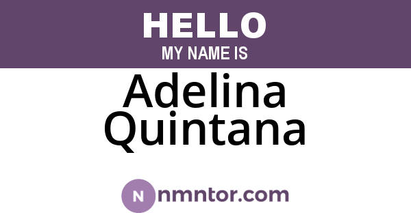 Adelina Quintana