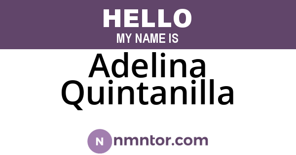 Adelina Quintanilla