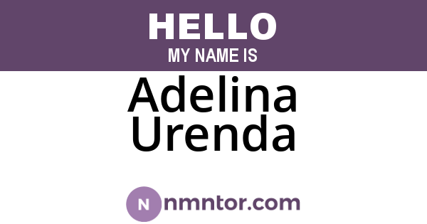 Adelina Urenda