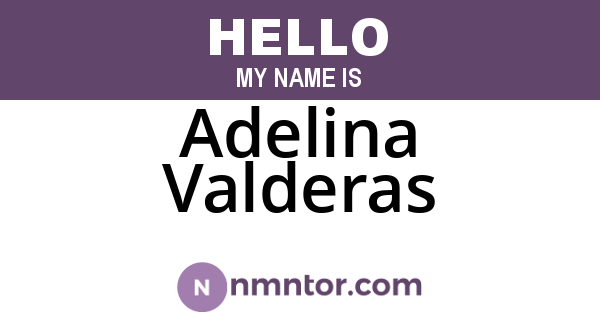 Adelina Valderas