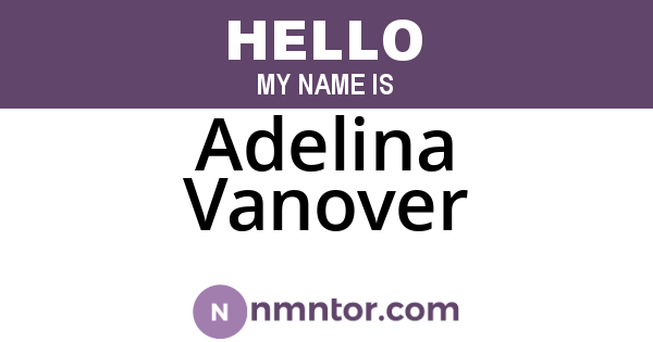 Adelina Vanover