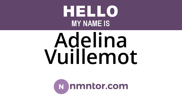 Adelina Vuillemot