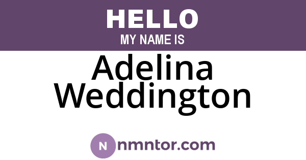 Adelina Weddington