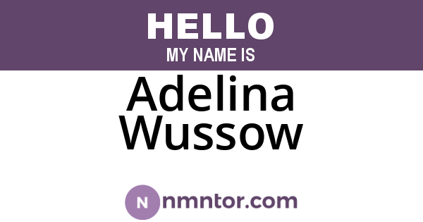 Adelina Wussow