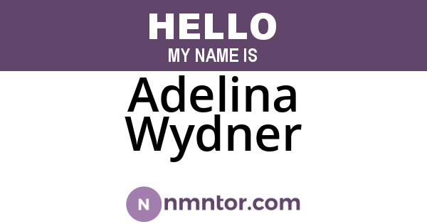 Adelina Wydner