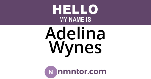 Adelina Wynes