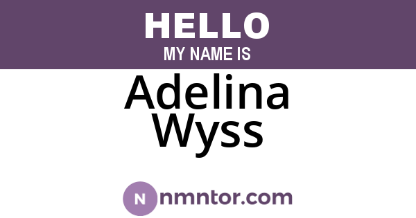Adelina Wyss