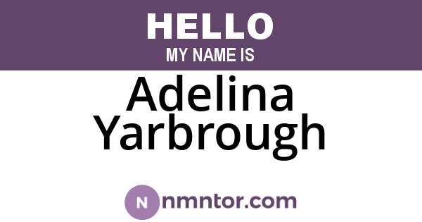 Adelina Yarbrough