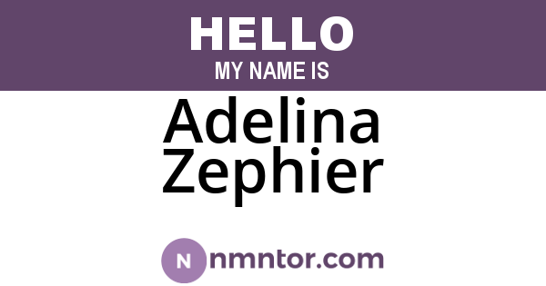 Adelina Zephier