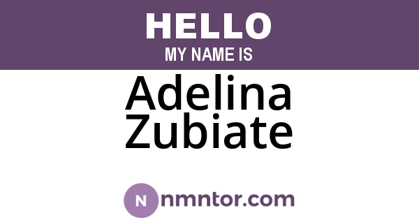 Adelina Zubiate