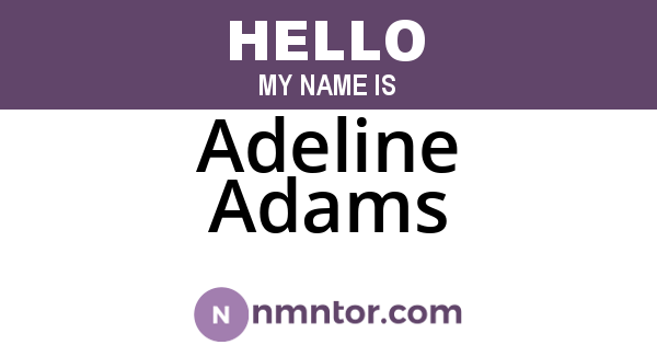 Adeline Adams