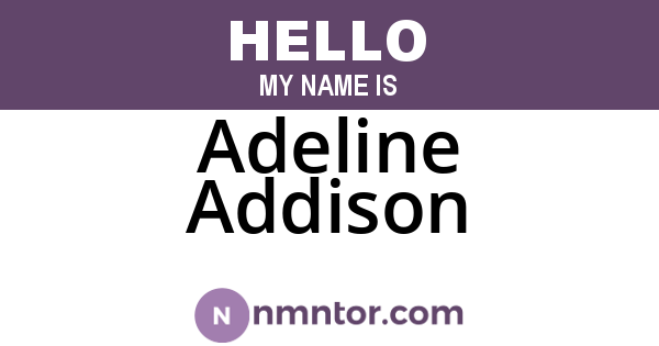 Adeline Addison