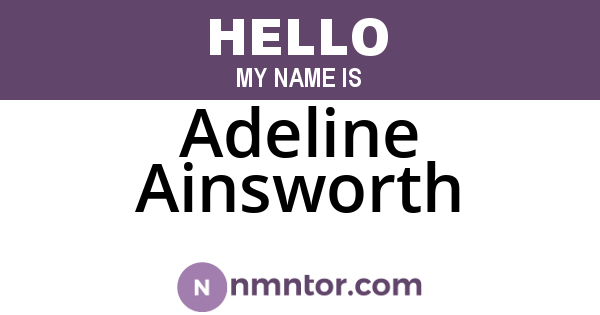 Adeline Ainsworth