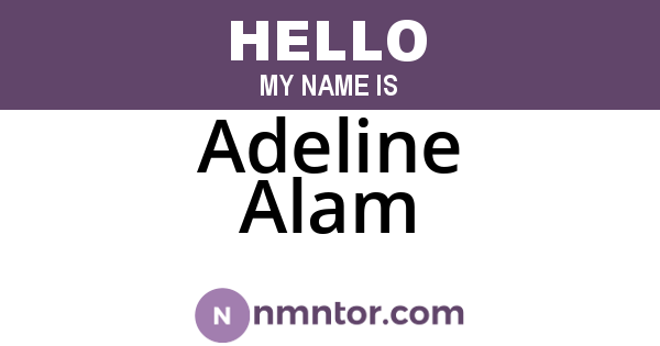 Adeline Alam