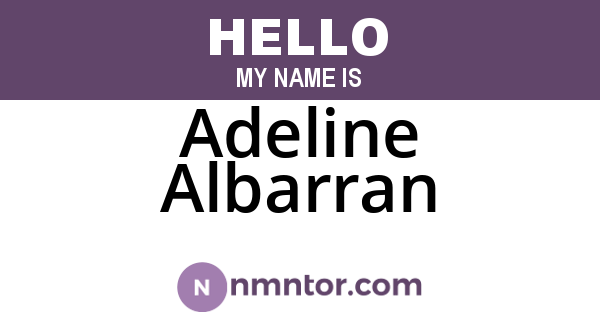 Adeline Albarran