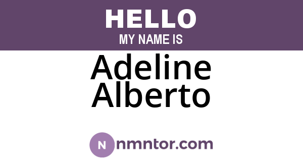 Adeline Alberto
