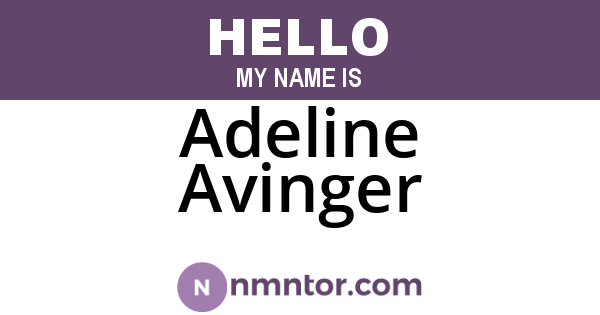 Adeline Avinger