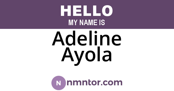Adeline Ayola