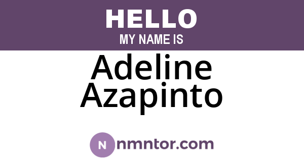 Adeline Azapinto